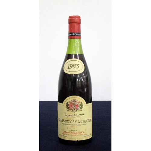 793 - 1 bt Chambolle Musigny 1983 Marcel Amance & Cie ms, aged/sl stl