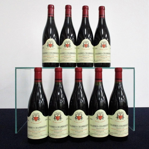 847 - 9 bts Charmes-Chambertin Grand Cru 1996 oc Geantet-Pansiot 1 hf/i.n, 6 i.n, 1 vts, 1 ts