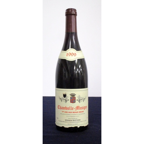 101 - 1 bt Chambolle-Musigny 1er Cru Aux Beaux Bruns 1999 Ghislaine Barthod hf, sl torn label