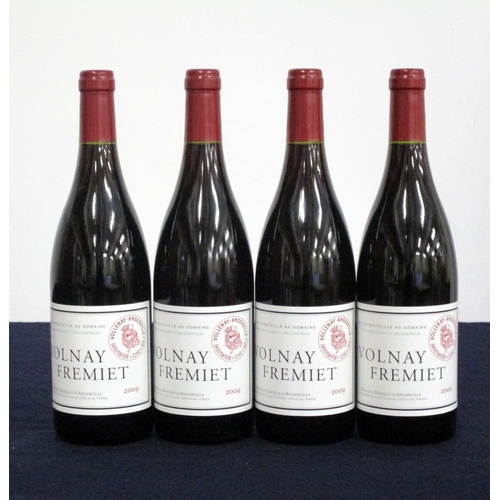 111 - 4 bts Volnay Fremiet 1er Cru Vollenay-Angerville Vin des Ducs de Bourgogne 2009 Dom Marquis D'Angerv... 