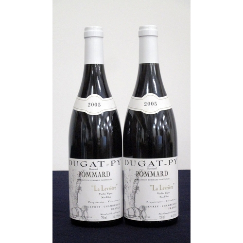 136 - 2 bts Pommard 'La Levrière' V.V. Non Filtré 2005 Dugat-Py hf