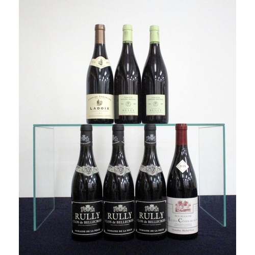 151 - 1 bt Ladoix 2015 Dom Chevalier Père et Fils 2 bts Rully 1er Cru Clos du Chapitre 2015 Dom Jaeger Def... 