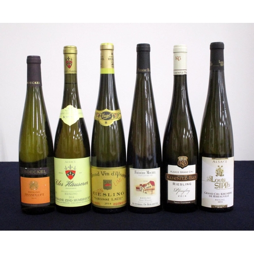 176 - 1 bt Boeckel Brandluft Riesling 2014 vsl ntl 1 bt Dom Zind Humbrecht Clos Häuserer Wintzenheim Riesl... 