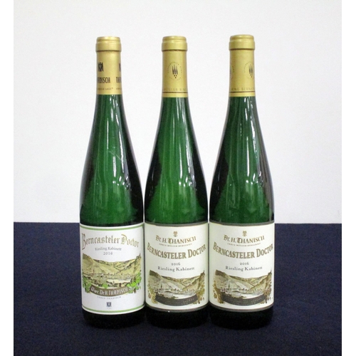 186 - 3 bts Dr. H. Thanisch Berncasteler Doctor Riesling Kabinett 2016 Mosel