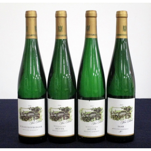 187 - 1 bt Von Hövel Scharzhofberger Riesling Kabinett 2016 Mosel 1 bt Von Hövel Monopollage Hütte Rieslin... 