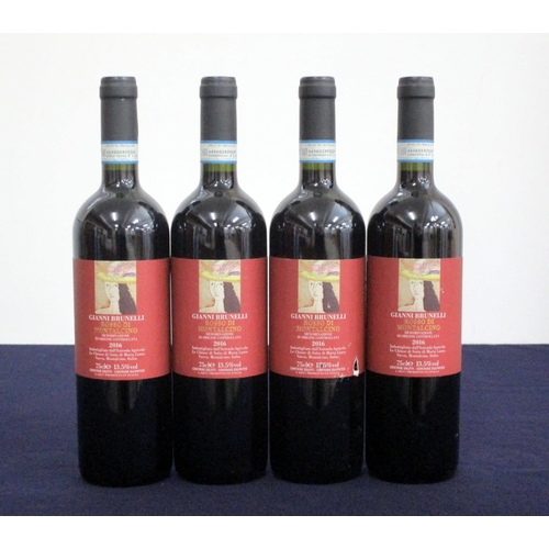 201 - 4 bts Gianni Brunelli Rosso di Montalcino 2016 1 vsl torn label