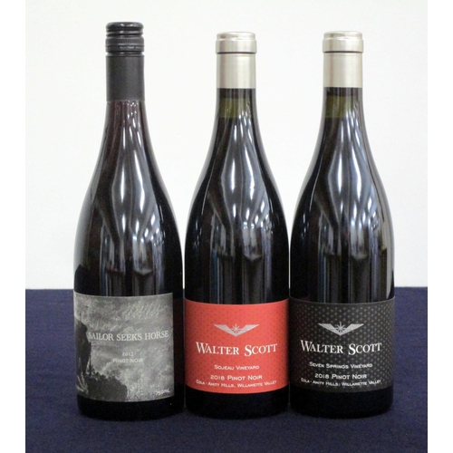 203 - 1 bt Sailor Seeks Horse Pinot Noir 2017 Tasmania 1 bt Walter Scott Sojeau Vineyard Pinot Noir 2018 A... 