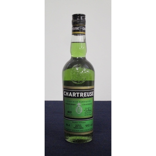 218 - 1 50-cl bt Chartreuse Green Label 55% believed 1990's bottling