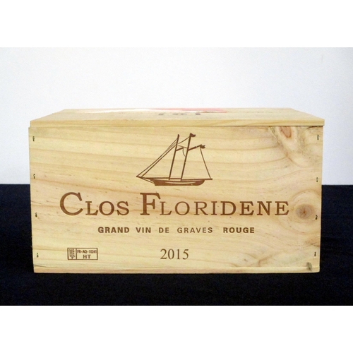 242 - 6 bts Clos Floridene Grand Vin de Graves 2015 owc Denis Dubourdieu