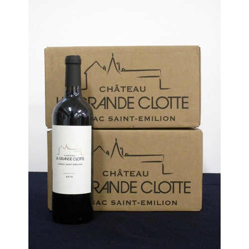 252 - v 12 bts Ch. La Grande Clotte 2018 oc (2 x 6) Lussac St Émilion