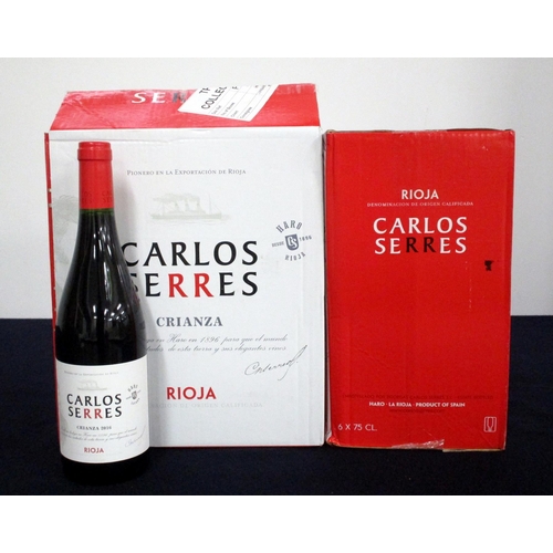 266 - v 12 bts Carlos Serres Rioja Crianza 2016 oc (2 x 6)