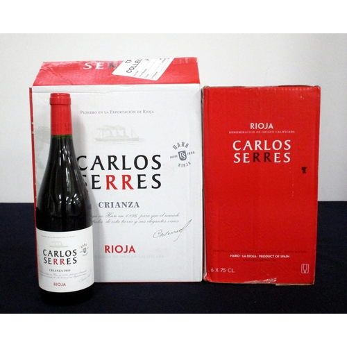 267 - v 12 bts Carlos Serres Rioja Crianza 2016 oc (2 x 6)