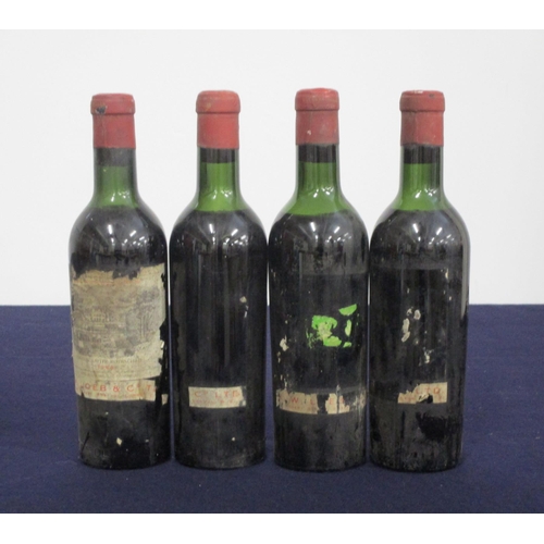 283 - 3 hf bts Ch. Lafite-Rothschild 1948 Pauillac, 1er Cru Classé, 1 ts, 1 us, 1 ms, Loeb & Co slip label... 