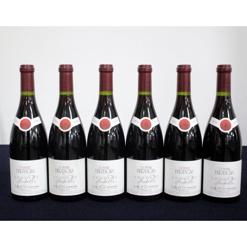 299 - 6 bts Vougeot 1er Cru Clos de la Perrière Monopole 2014 oc Dom Bertagna