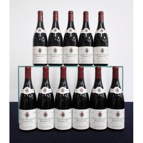 309 - 11 bts Santenay-Beauregard 1er Cru 2004 oc Roger Belland 7 hf, 2 hf/i.n, 2 i.n