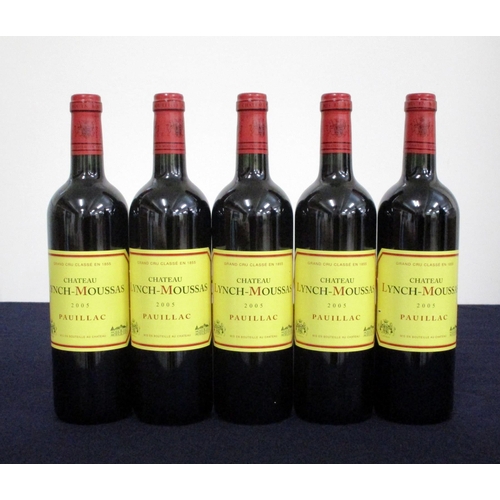 316 - 5 bts Ch. Lynch-Moussas 2005 Pauillac Grand Cru Classé i.n, 2 vsl ntl