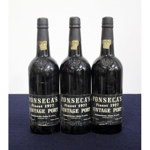 326 - 3 bts Fonseca 1977 Vintage Port 2 i.n, 1 us