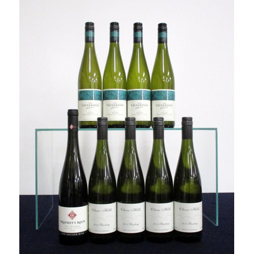 360 - 1 bt Prophet's Rock Dry Riesling 2009 Central Otago 4 bts Clare Hills Riesling 2015 Clare Valley 4 b... 