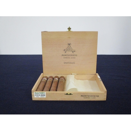 404 - 4 Montecristo Grand Edmundo Edicion Limidada Cigars Vintage 2010 5 7/8ins, ring 52