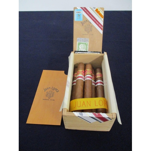 406 - 6 Juan Lopez Seleccion Suprema Cigars Box N° 1721 of 2000, 6 5/8ins, ring 52