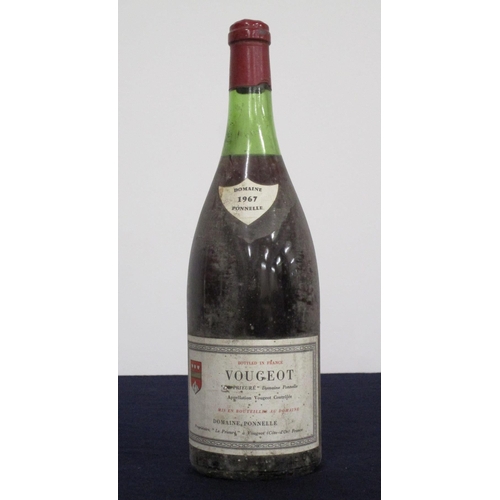 418 - 1 magnum Vougeot 1967  Domaine Ponnelle  us, bs