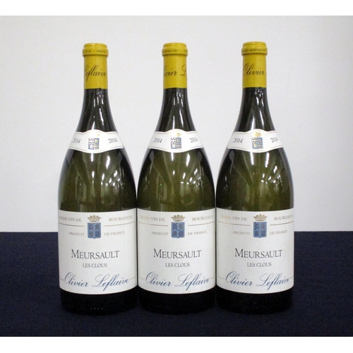 431 - 3 magnums Meursault Les Clous 2014 Olivier Leflaive