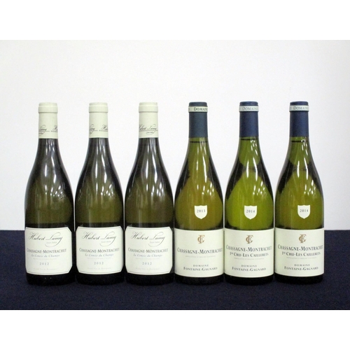 432 - 3 bts Chassagne-Montrachet Le Concis du Champs 2012 Hubert Lamy 1 bt Chassagne-Montrachet 1er Cru 20... 