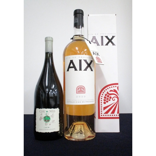 447 - 1 magnum Clau de Nell Grolleau 2011 Anne Claude Leflaive hf 1 double magnum Aix, Vin de Provence Ros... 