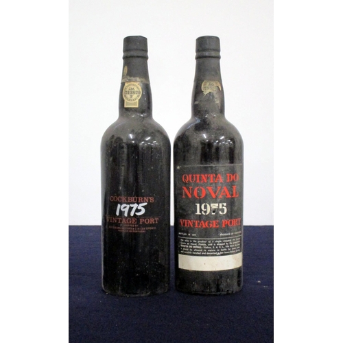 457 - 1 bt Cockburn's 1975 Vintage Port, i.n, bs 1 bt Quinta do Noval 1975 Vintage Port, i.n, bs Above two... 