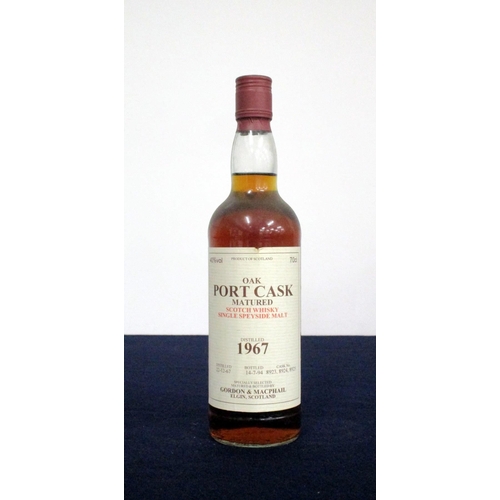 463 - 1 70-cl bt Speyside Single Malt Oak Port Cask Matured Scotch Whisky  40% distilled 1967, bottled 199... 