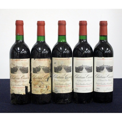 505 - 2 bts Ch. Canon 1985 St-Émilion, 1er Grand Cru Classé, i.n,  bs,cdl 1 bt Ch. Canon believed 1985 St-... 