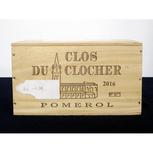 57 - 6 bts Clos du Clocher 2016 owc Pomerol