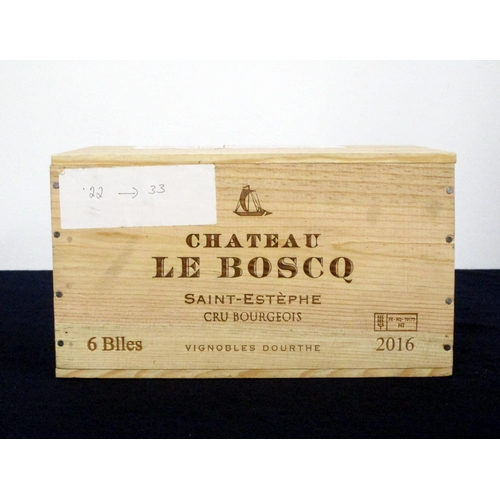 59 - 6 bts Ch. Le  Boscq 2016 owc St-Estèphe, Cru Bourgeois