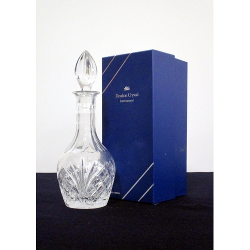 7 - A Doulton Lead Crystal Decanter with Stopper oc