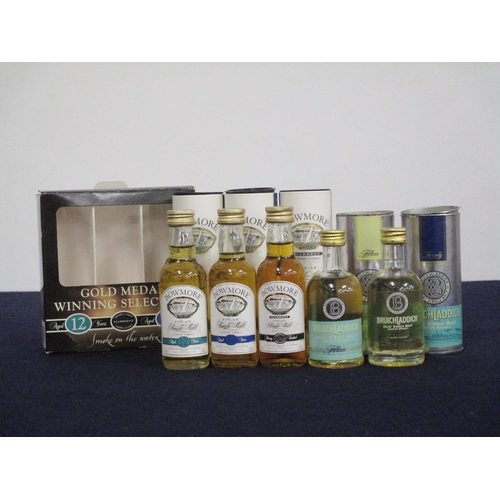 742 - 1 5-cl bt Bowmore 12 YO Islay Single Malt Whisky original tube 1 5-cl bt Bowmore 17 YO Islay Single ... 