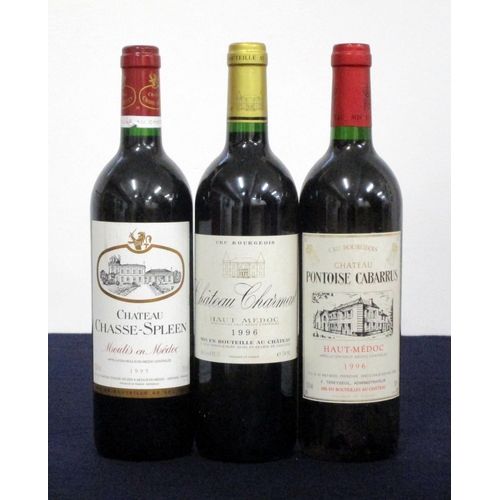 76 - 1 bt Ch. Chasse-Spleen 1995 Moulis En Médoc i.n, vsl stl 1 bt Ch. Charmail 1996 Haut Médoc Cru Bourg... 