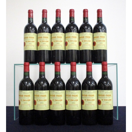 77 - 12 bts Ch. Figeac 1995 owc St-Émilion, 1er Grand Cru Classé 50th Vintage Edition 9 hf, 3 hf/i.n