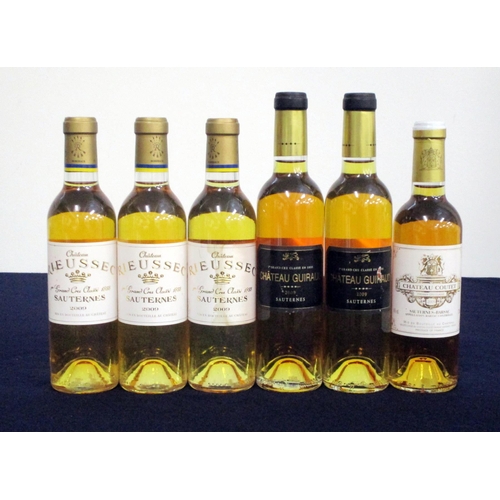 89 - 3 hf bts Ch. Rieussec 2009 Sauternes 1er Grand Cru Classé 1 stl 2 hf bts Ch. Guiraud 2009 Sauternes ... 