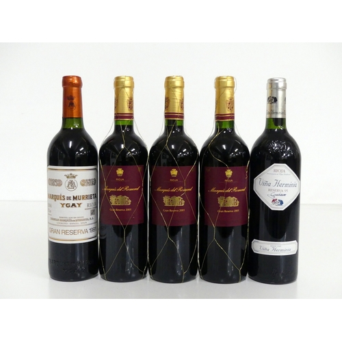 541 - 1 bt Marqués de Murrieta Ygay Rioja Gran Reserva 1991 vts 3 bts Marqués del Romeral Rioja Gran Reser... 