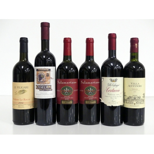 560 - 1 bt Podere Le Rocce Le Filigare 1996 Toscana ts 1 bt Canfera Single Vineyard 1997 Toscana vts 2 bts... 