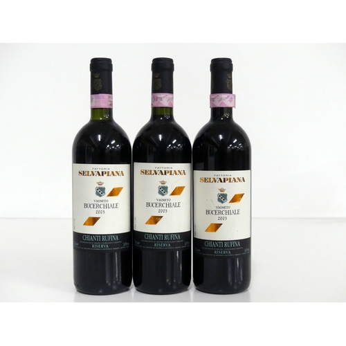 567 - 3 bts Fattoria Selvapiana Vigneto Bucerchiale Chianti Rufina Riserva 2003 2 i.n, 1 vts
