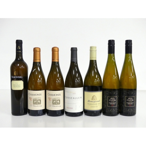 578 - 1 bt Simonsig Chenin Blanc 2008 Chenin Avec Chène i.n 2 bts Chamonix Chardonnay Reserve 2009 Fransch... 