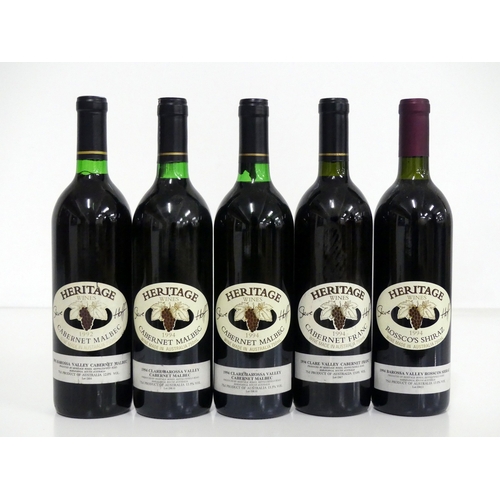593 - 1 bt Heritage Wines Cabernet Malbec 1992 i.n 2 bts Heritage Wines Cabernet Malbec 1994 Clare/Barossa... 