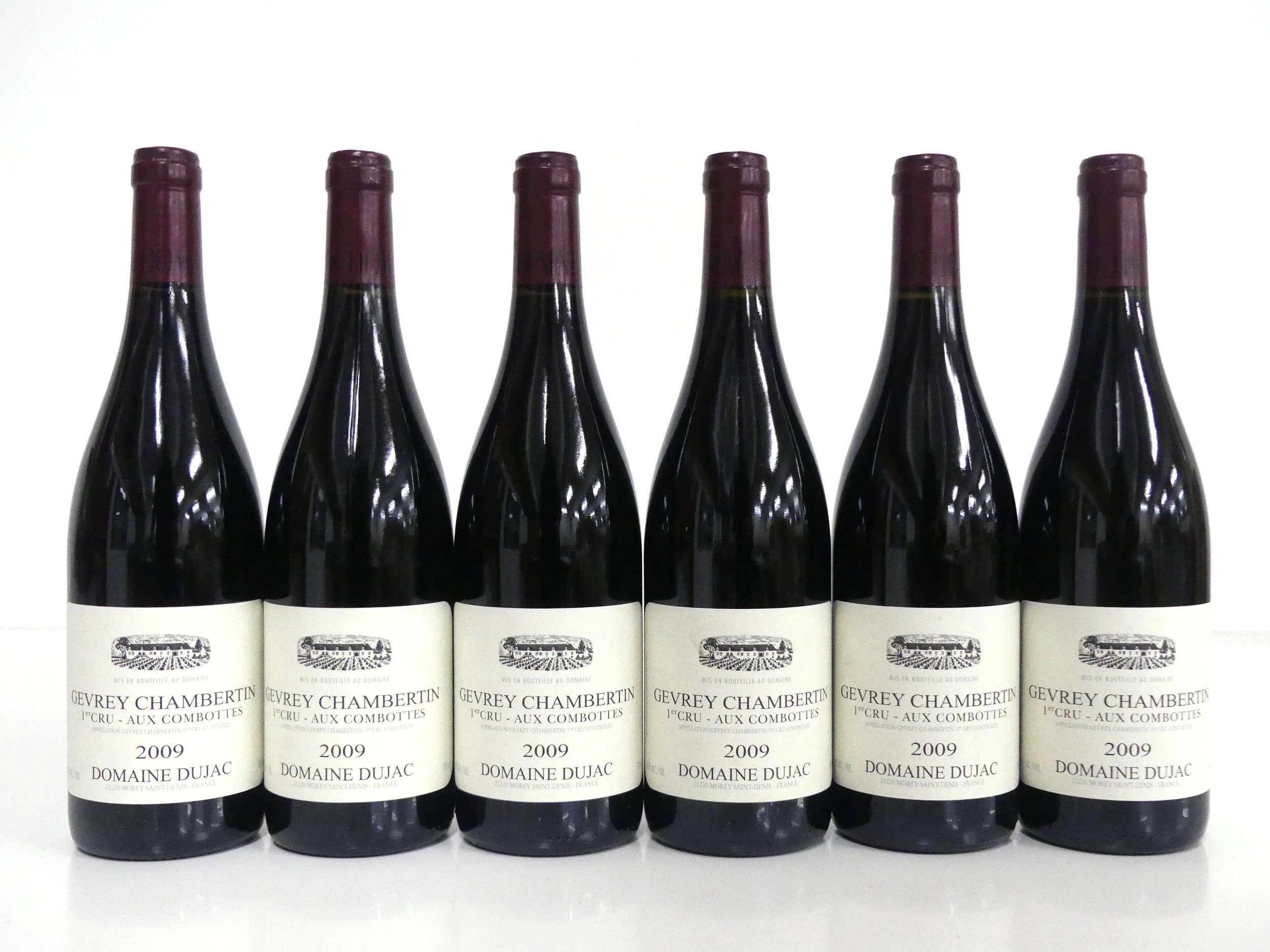 6 bts Gevrey Chambertin 1er Cru Aux Combottes 2009 oc Dom Dujac hf/i.n