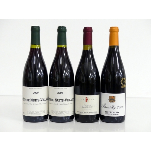 20 - 2 bts Côte de Nuits-Villages Les Senteurs 2005 (M & S)  i.n 1 bt Frederic Mabileau St Nicolas de Bou... 