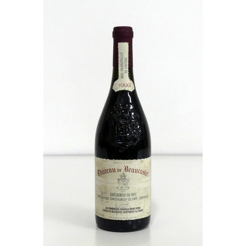 43 - 1 bt Châteauneuf du Pape 1999 Ch. de Beaucastel ts. stl