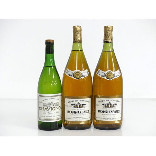 675 - 1 bt Chavignol La Grande Côte Sancerre 1982 ms/us, chipped wax 2 magnums Dom des Petits Quarts Bonne... 