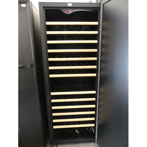 1101 - 1 Eurocave V266, 13 sliding shelves, Black Solid Door with black handle, right hand hinges, 2 keys