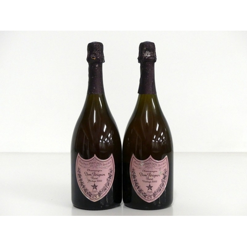 130 - 2 bts Dom Pérignon Rosé 2000 vsl bs, sl cdl