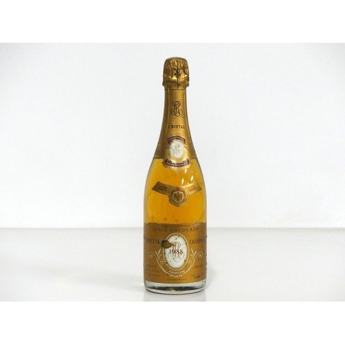 159 - 1 bt Louis Roederer Cristal Champagne 1988 sl stl, sl cdl